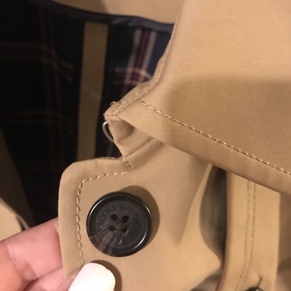 Brooks Brothers 346 Khaki Trench Coat Jacket NWOT - Picture 6 of 7